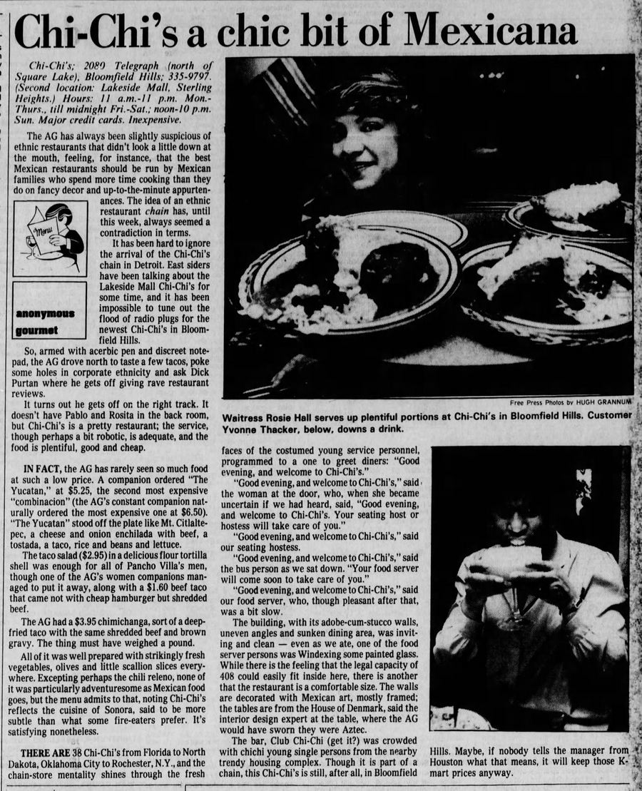 Chi-Chis - Nov 6 1981 Article